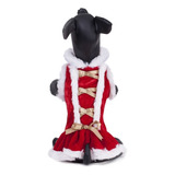 Perro Santa Claus Falda Vestido Cachorro Cistmas Abrigo Ropa