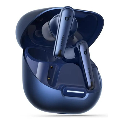 Audífonos Soundcore Liberty 4 NC by Anker, Cancelación de Ruido 98.5%, ANC Adaptativa, Sonido Hi-Res, 50H Batería, Carga Inalámbrica, Bluetooth 5.3, Llamadas Claras，Azul Marino | Meses sin interés