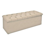 Recamier De Quarto Queen Size Lotus Suede Bege Simbal