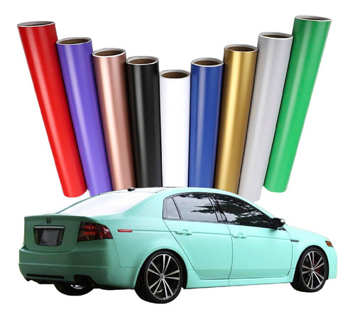 3 Metros Vinil Wrap Automotriz Colores Mate Autoelite Cwf