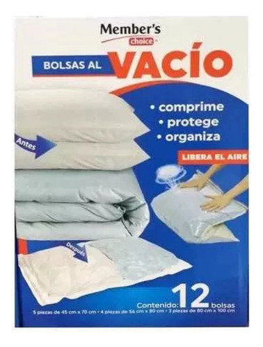 Bolsas Al Vacío Para Comprimir Ropa  12 Pzs **envío Gratis**