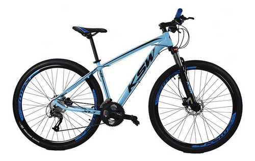 Bicicleta Aro 29 Ksw Xlt 27v Shimano + Trava + Hidraulic