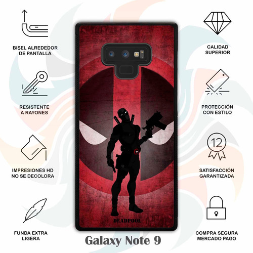 Funda Galaxy Deadpool Minimalista S21 S 20 S10 S9 Note 10 9