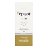 Protetor Solar Fps 70 Pele Clara Mantecorp Skincare Episol Color Caixa 40g