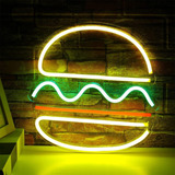Hamburguesa Neon Sign Decoración