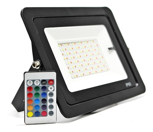 Reflector Led Rgb Exterior 100w Control Remoto Colores 220v