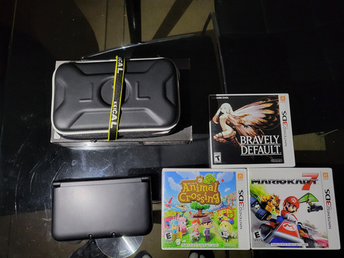 Nintendo 3ds Xl Standard+ Estuche +3 Juegos Físicos