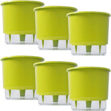 Vaso Raiz Autoirrigavel 21x18 Verde Cla Cultivar Plantar 6un