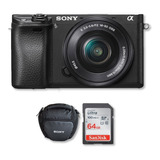 Sony Alpha A6400 4k Con Lente 16-50mm + Memoria 64gb + Bolso