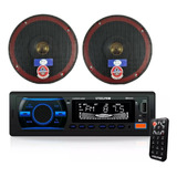 Autoestereo Steelpro + Bocinas 6.5  Bluetooth, Usb Fm