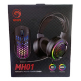 Combo Audifonos Y Mouse Gamer Marvo Mh01, Rgb Y Rainbow