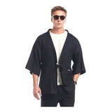 Kimono Amplo Em Linho Brohood Masculino Diversas Cores