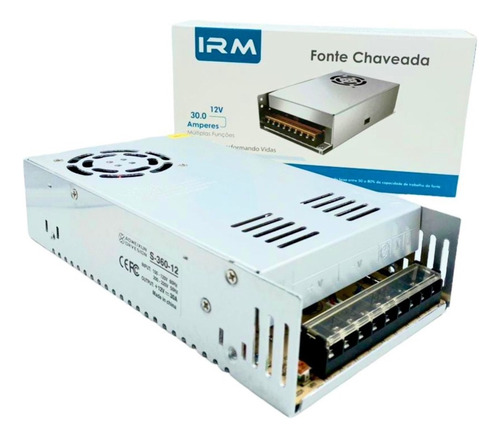 Fuente De Poder Irm Universal Ac/dc 12v 10a 240w Irm-10185