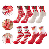 C Socks Mujer Navidad 4 Pares Con Caja De Regalo Fashion Ch