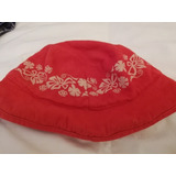 Gorra Piluso Usada. Reversible.  Mediana. Roja Beige Y Vicev