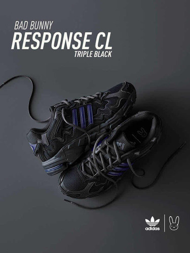 adidas Bad Bunny Response Cl Triple Black