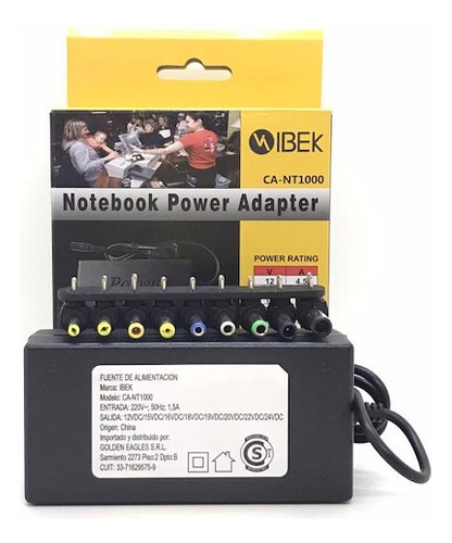 Fuente Cargador Notebook Universalibek 12-24v 120w