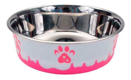 Plato De Comida Coastal De 384 Ml Para Tu Perro Color Rosa Chicle