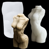 Topys Molde De Vela 3d De Silicona Para Mujer, Torso Humano