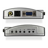 Adaptador Vga A Rca, Conversor De Video A Vga Compuesto Av S