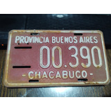 Antigua Patente Provincia Buenos Aires Chacabuco 603 18x10