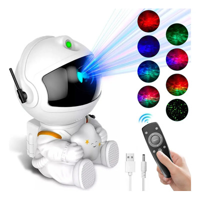 Proyector De Estrellas Galaxia Astronauta Lampara Led Stars-01W Teker Blanco | Envío gratis