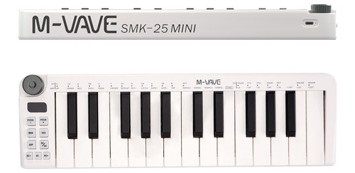 Controlador De Teclado Midi M-vave Smk-25 Portátil