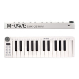 Controlador De Teclado Midi M-vave Smk-25 Portátil