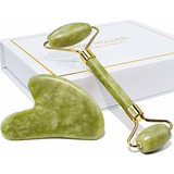 Rodillos Faciales - Baimei Jade Roller & Gua Sha Set Facial 