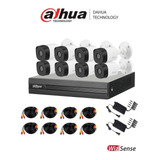 Kit Dahua 8 Camaras 2mp 1080p Lite Cctv Wizsense