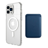 Funda Transparente + Billetera Wallet Magnetica Para iPhone