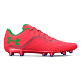 Zapato Fútbol Ua Magnetic Pro 3 Mujer Rojo Under Armour