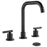 Grifo De Cascada Negro Mate Lavabo De Baño De 816 PuLG...