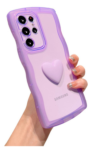 Funda Para Samsung De Transparente Uso Rudo Con Corazón