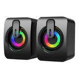 Bocinas Gamer Juegos Portátil Subwoofer Rgb Colores Sonido