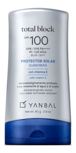 Bloqueador Total Block Spf 100 Original - g a $611