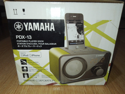 Parlante Yamaha Pdx-13 Led Con Reloj Y Alarma En Caja