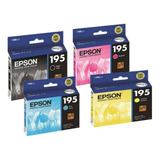 Pack 4 Tintas Epson 196 Originales ( Fecha Venc. 2022 )