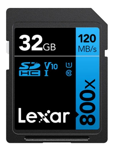 Cartão Memória Lexar Sd Xc 32gb High-performance 800x Uhs-i