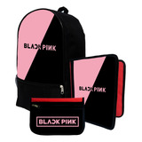 Mochila+ Funda Carpeta+ Cartu De  Black Pink K-pop #434
