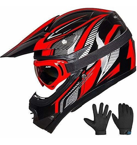 Ilm - Casco De Moto Niños Párr Cruzadas, Vehículos Todo Terr