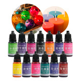 Pigmento Colorante Líquido Para Vela 10ml 13 Colores Sólidos