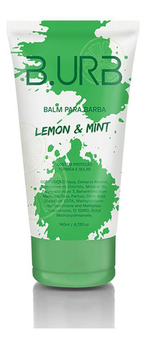 Balm Hidratante Para Barba 140ml Lemon E Mint - Barba Urbana