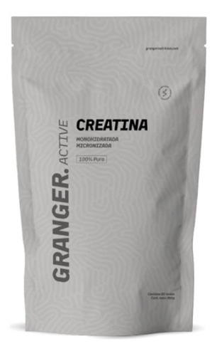 Creatina Monohidrato Micronizada Granger 300grs 100% Pura Sabor Sin Sabor