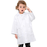 Bata Larga Uniforme Médico Batas Para Laboratorio Niña Niño