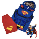 Conjunto Infantil Masculino Camiseta Regata Shorts Superman