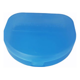 Porta Guarda Dental (1 Portaguarda ) Caja Ortodoncia Guardas Color Azul