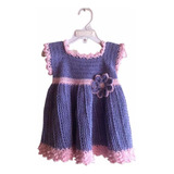 Vestido Para Niña Tejido En Crochet