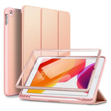 Funda iPad 10.2 Suritch Protector Integrado Soporte Rosegold