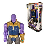 Boneco Thanos Manopla Avengers Articulado 30cm Com Som/luz